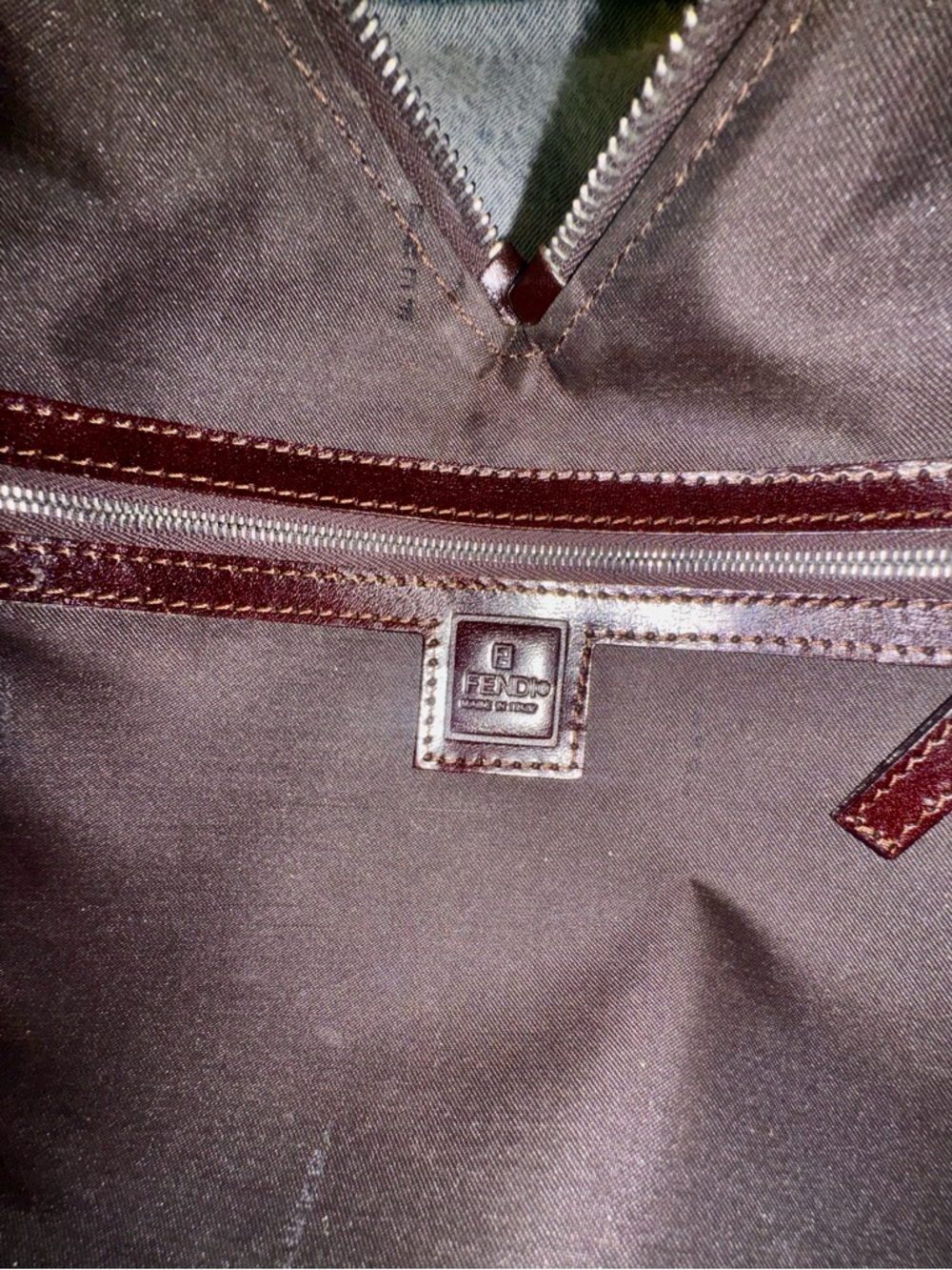 FENDI Zucca V-Cut Shoulder Bag - Picture 13 of 14
